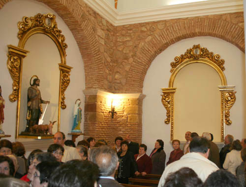 Hornacina vacía de Santiago en la ermita