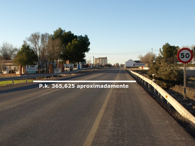 Límite de término municipal en la N-430