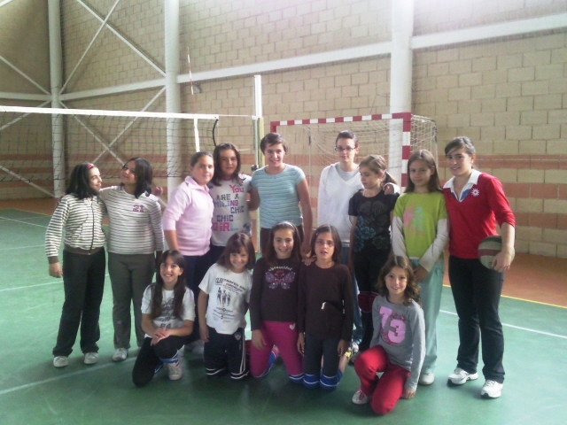 Equipo alevín femenino de voleibol de Membrilla