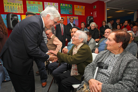 Inauguración por el presidente Barreda