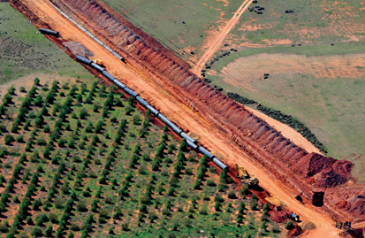 Finalizan las obras de la tubería principal de abastecimiento a la Llanura Manchega