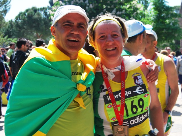 C.A. Membrilla en el maratón de Madrid