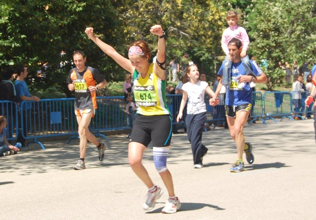 C.A. Membrilla en el maratón de Madrid