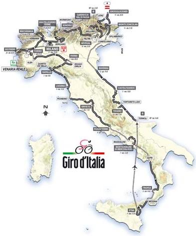 Etapas del Giro d'Italia 2011