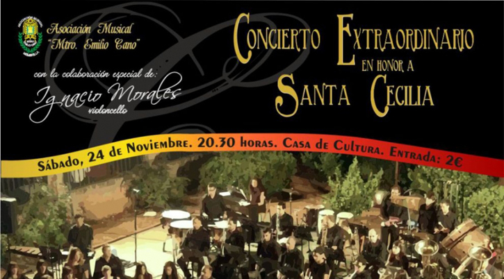 Casanova protagonizará el concierto en honor a Santa Cecilia de la Asociación Musical Maestro Emilio Cano