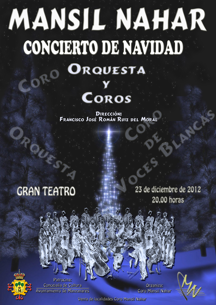 Concierto de Navidad de la orquesta y coro Mansil Nahar en el Gran Teatro de Manzanares