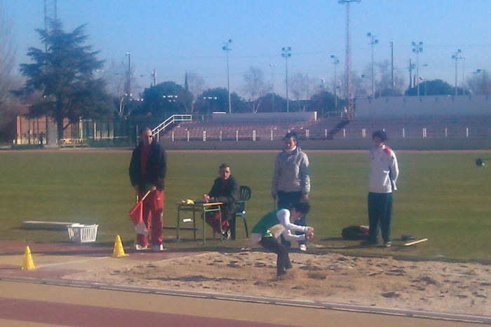 Primer contacto en pista para los alevines e infantiles