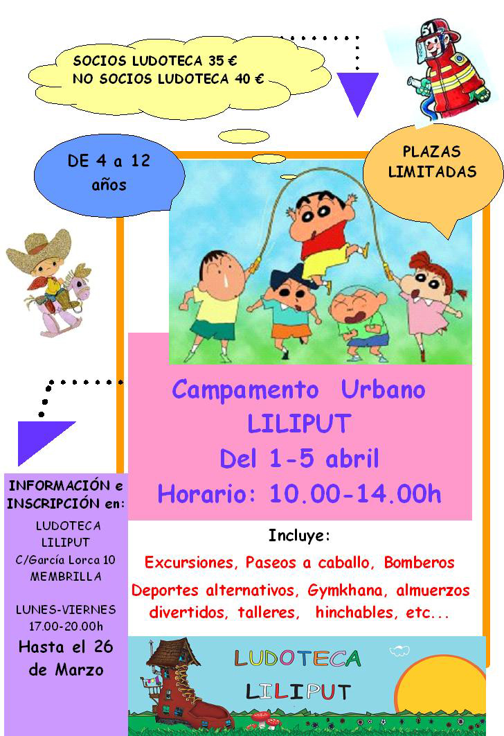 Ludoteca Liliput: Campamento Urbano para disfrutar la Semana Blanca