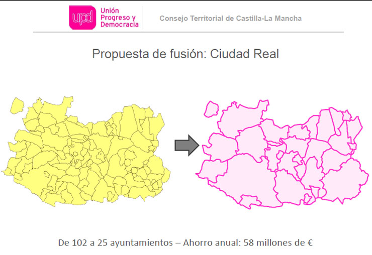 UpyD propone fusionar los ayuntamientos de Membrilla y Manzanares