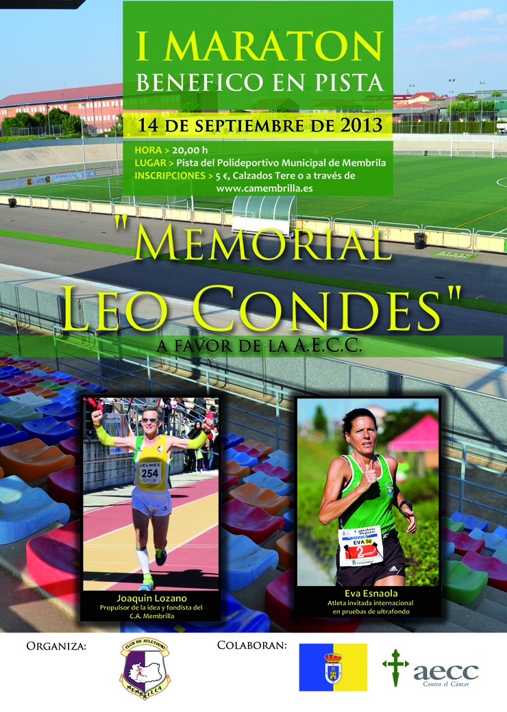 Memorial Leo Condés, primer maratón en pista a favor de la Asociación Española Contra el Cáncer