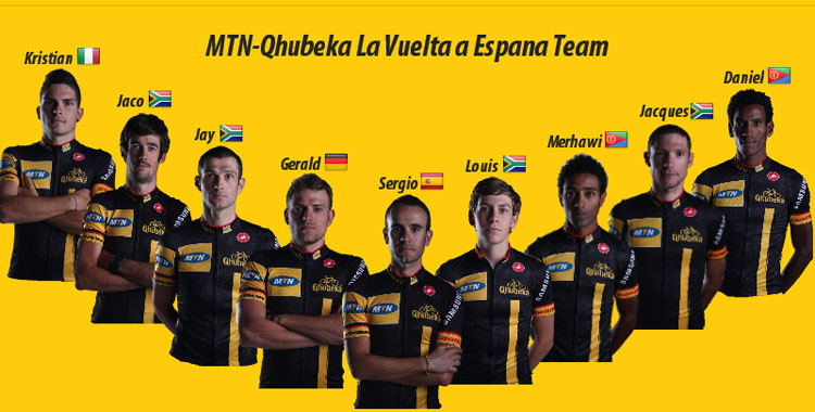 Sergio Pardilla inicia su participación en la Vuelta a España liderando el equipo MTN Qhubeka