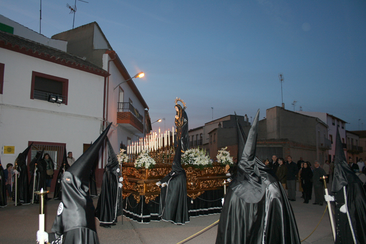 Membrilla vive su madrugá del Viernes Santo dentro de la Procesión del Encuentro