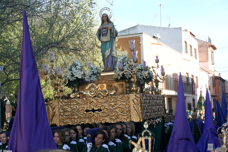 Membrilla vive su madrugá del Viernes Santo dentro de la Procesión del Encuentro