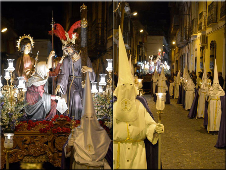 La Banda CCTT Jesús Nazareno participa en la procesión de la Pasión de Cristo de Manzanares acompañando El Encuentro