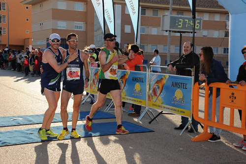 Gran grupo de atletas del C.A. Membrilla el que nos representó en la Carrera Popular de Manzanares