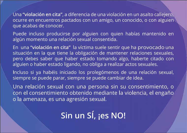 Los jóvenes de la región ya pueden acceder a los contenidos de la campaña de concienciación para prevenir la violación en cita 