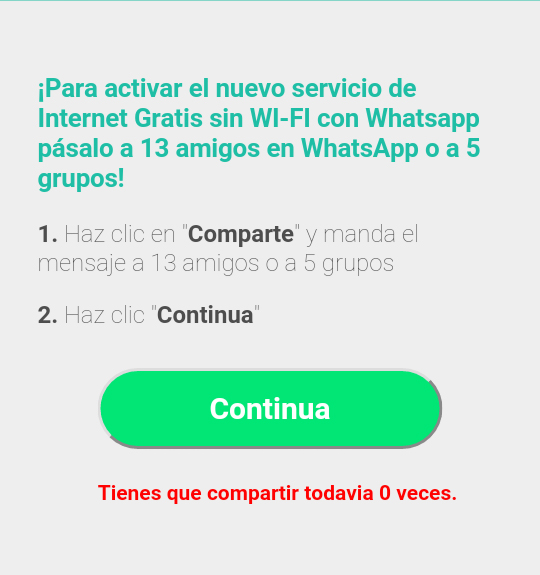 Cuidado con la nueva estafa que ofrece Internet gratis en WhatsApp