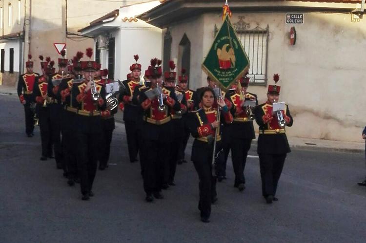 Los acordes nazarenos de Membrilla llegaron hasta Villarrubia en el marco del Certamen Provincial de Bandas