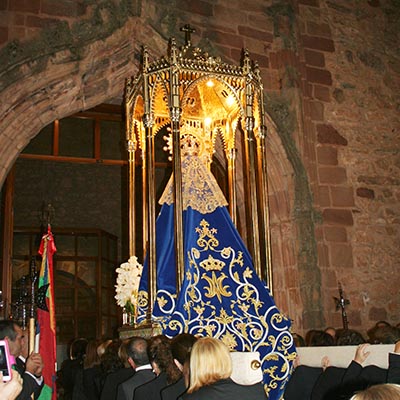 Membrilla hermanada en la Bajada Extraordinaria de la Virgen del Espino con motivo del 50 Aniversario de su Coronación