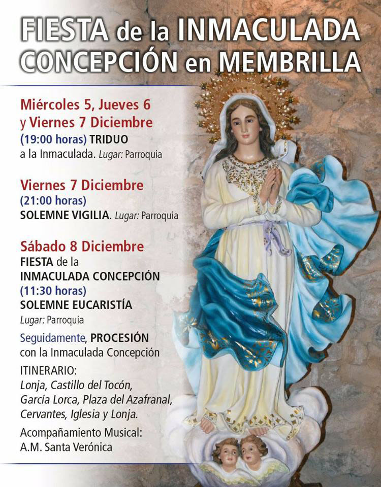 La Inmaculada Concepción recupera su lugar en el calendario festivo de Membrilla