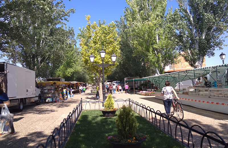 El mercadillo vuelve los miércoles con una imagen renovada en su nueva ubicación de los Paseos del Espino