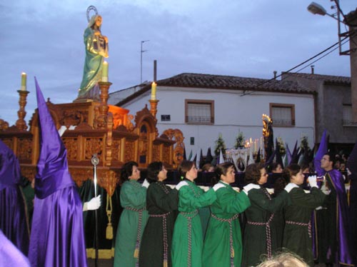 Verónica en el Sermón del Encuentro.